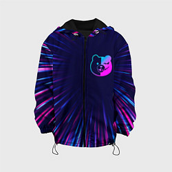 Куртка с капюшоном детская Danganronpa neon blast lines, цвет: 3D-черный