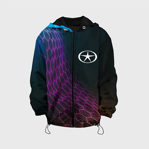 Детская куртка JAC neon hexagon / 3D-Черный – фото 1