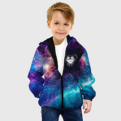 Куртка с капюшоном детская Poppy Playtime space face game, цвет: 3D-черный — фото 2