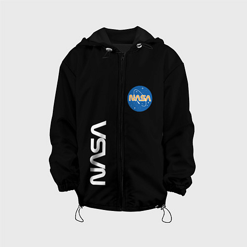 Детская куртка NASA logo usa space / 3D-Черный – фото 1