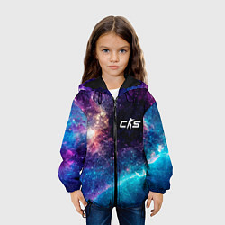 Куртка с капюшоном детская Counter-Strike 2 space game, цвет: 3D-черный — фото 2
