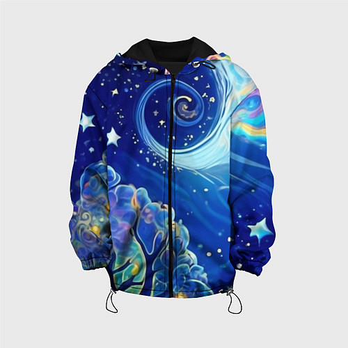 Детская куртка Звездный лес / 3D-Черный – фото 1
