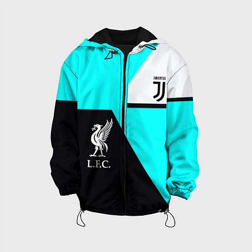 Детская куртка Juventus x Liverpool geometry / 3D-Черный – фото 1