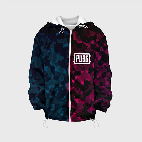 Детская куртка PUBG camo texture / 3D-Белый – фото 1