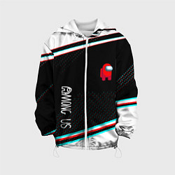 Детская куртка Among us geometry steel