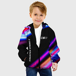 Куртка с капюшоном детская Counter Strike 2 speed game lights, цвет: 3D-черный — фото 2