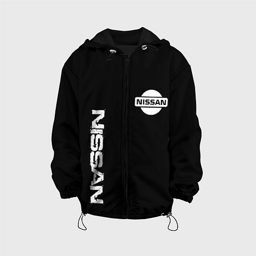 Детская куртка Nissan logo white auto / 3D-Черный – фото 1