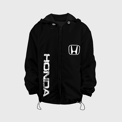 Детская куртка Honda white logo auto / 3D-Черный – фото 1