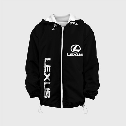 Детская куртка Lexus white logo auto / 3D-Белый – фото 1