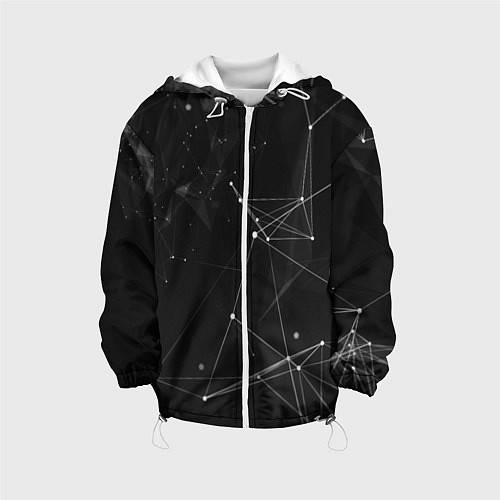 Детская куртка Плексус чёрный / 3D-Белый – фото 1