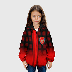 Куртка с капюшоном детская Arsenal fc sport geometry steel, цвет: 3D-черный — фото 2