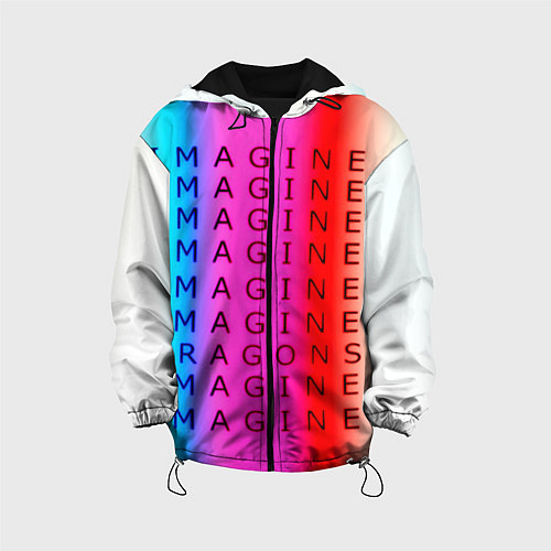 Детская куртка Imagine Dragons neon rock / 3D-Черный – фото 1