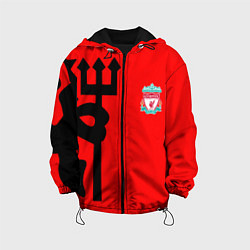 Куртка с капюшоном детская Liverpool fc sport steel, цвет: 3D-черный