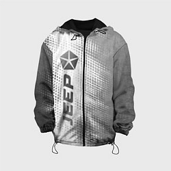 Куртка с капюшоном детская Jeep - white gradient по-вертикали, цвет: 3D-черный