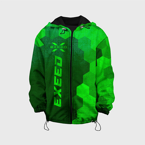 Детская куртка Exeed - green gradient по-вертикали / 3D-Черный – фото 1