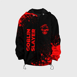 Куртка с капюшоном детская Goblin Slayer - red gradient вертикально, цвет: 3D-черный