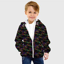 Куртка с капюшоном детская Logo - Schoolboy Runaway pattern, цвет: 3D-белый — фото 2