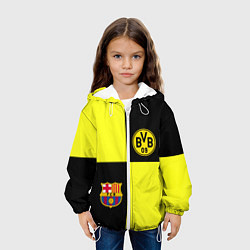 Куртка с капюшоном детская Barcelona x Borussia, цвет: 3D-белый — фото 2