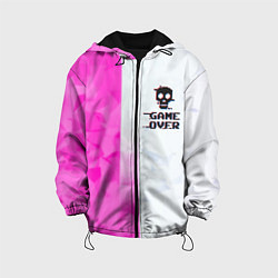 Детская куртка Game over pink abstraction