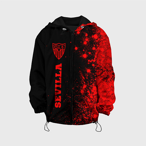 Детская куртка Sevilla - red gradient по-вертикали / 3D-Черный – фото 1