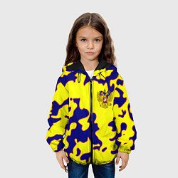 Куртка с капюшоном детская Российская империя камуфляж желтый, цвет: 3D-черный — фото 2