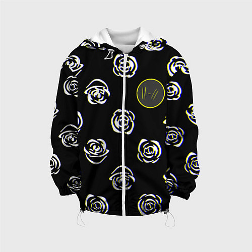Детская куртка Twenty one pilots rose / 3D-Белый – фото 1