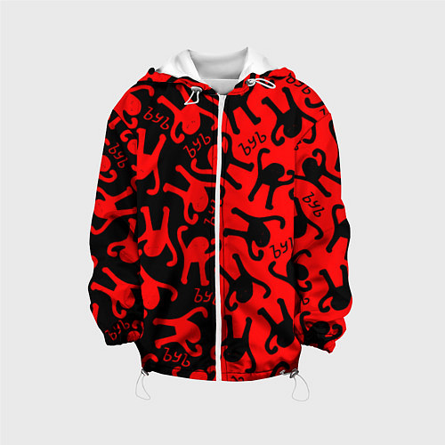 Детская куртка ЪУЪ съука mem pattern / 3D-Белый – фото 1