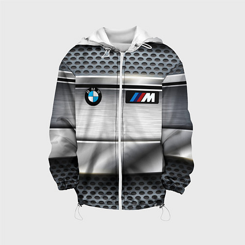 Детская куртка BMW metal texture / 3D-Белый – фото 1