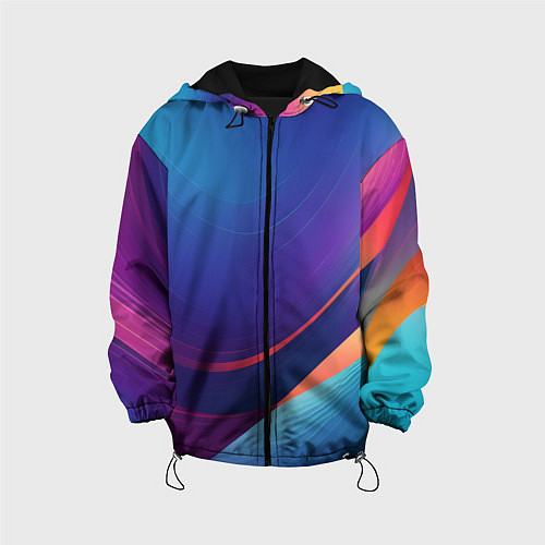 Детская куртка Красивый градиент абстракция / 3D-Черный – фото 1