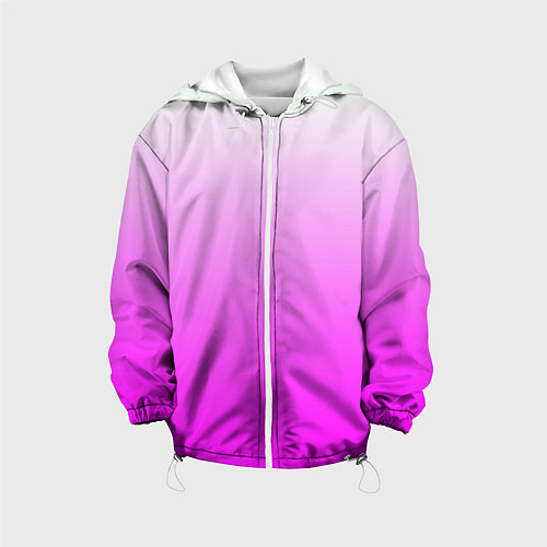 Детская куртка Gradient color pink / 3D-Белый – фото 1