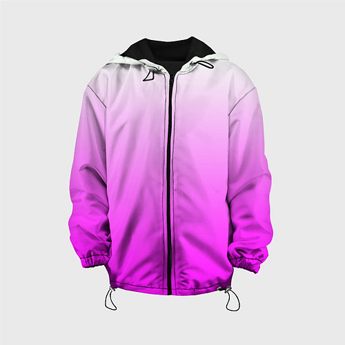 Детская куртка Gradient color pink / 3D-Черный – фото 1