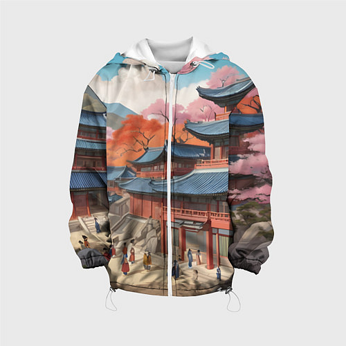 Детская куртка Чосон иллюстрация / 3D-Белый – фото 1