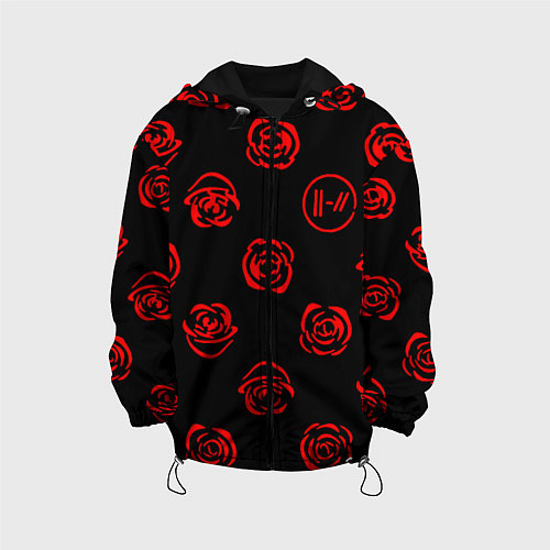 Детская куртка Twenty one pilots rose pattern / 3D-Черный – фото 1