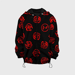 Детская куртка Twenty one pilots rose pattern