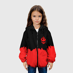 Куртка с капюшоном детская Гуррен-Лаганн абстракция, цвет: 3D-черный — фото 2
