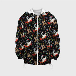 Детская куртка Рик и Морти сани с оленем - Christmas