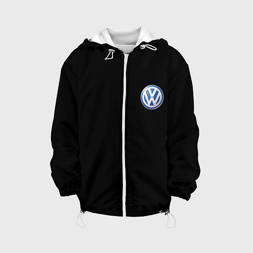 Детская куртка Volkswagen logo auto / 3D-Белый – фото 1