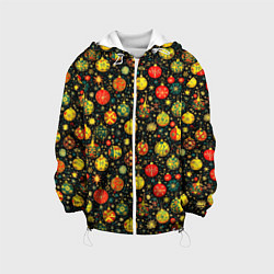 Детская куртка Новогодние елочные шары