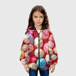 Куртка с капюшоном детская Зефирчик, цвет: 3D-черный — фото 2