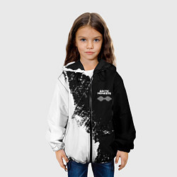 Куртка с капюшоном детская Arctic Monkeys - лого, цвет: 3D-черный — фото 2