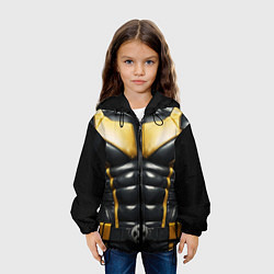 Куртка с капюшоном детская Костюм Росомахи из люди икс, цвет: 3D-черный — фото 2