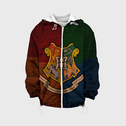 Детская куртка Hogwarts emblem / 3D-Белый – фото 1