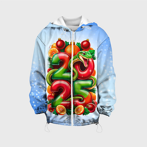 Детская куртка Змеи к нам приходят 2025 / 3D-Белый – фото 1