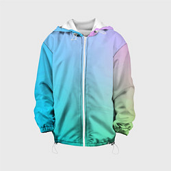 Детская куртка Градиент в голубых тонах