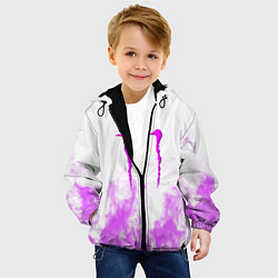 Куртка с капюшоном детская Monster energy neon flame, цвет: 3D-черный — фото 2