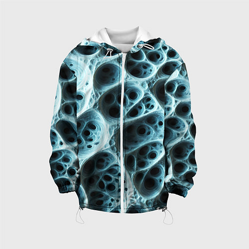 Детская куртка Белая пористая структура / 3D-Белый – фото 1