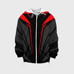 Куртка с капюшоном детская Sport uniform - red, цвет: 3D-белый