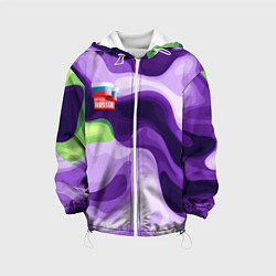 Детская куртка Фиолетовый камуфляж Россия