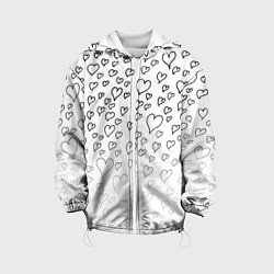 Детская куртка Рисованные сердца