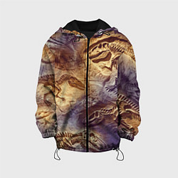 Детская куртка Окаменелые динозавры, подарок для палеонтолога